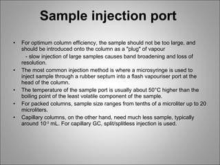 Column Sampling Port Affinity chromatography 1 | PPT