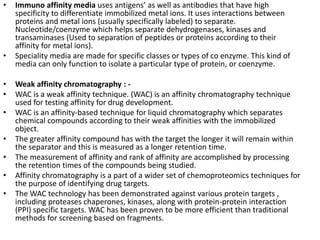 Affinity chromatography by Shiv kalia ( m.pharma analytical chemistry ...