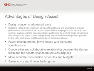 The Design Assist Method of Project Delivery | PPT