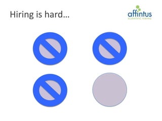 Hiring is hard…
 
