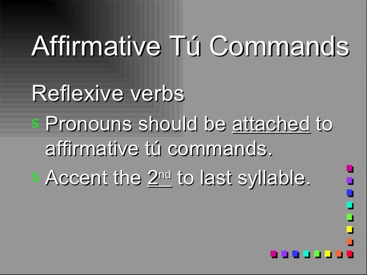 Affirmative Tu commands