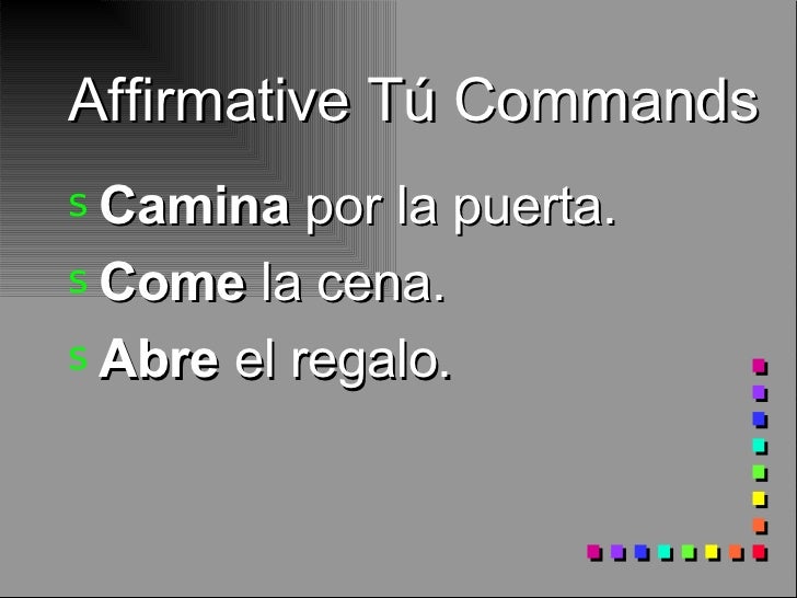 tu commands