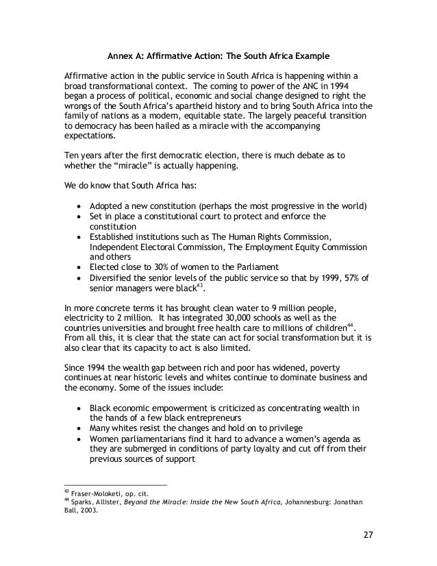 Affirmative action research paper