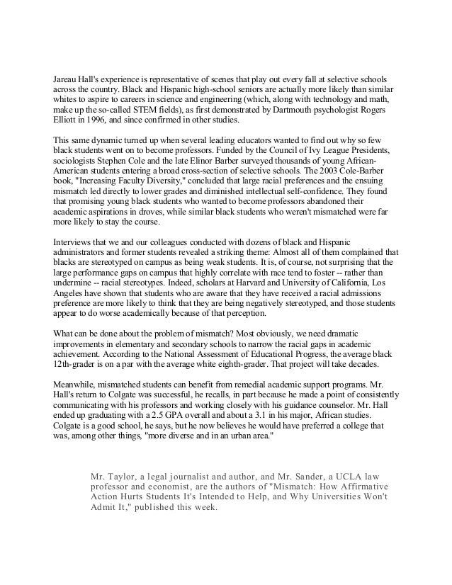 Research Paper on Affirmative Action | Ultius