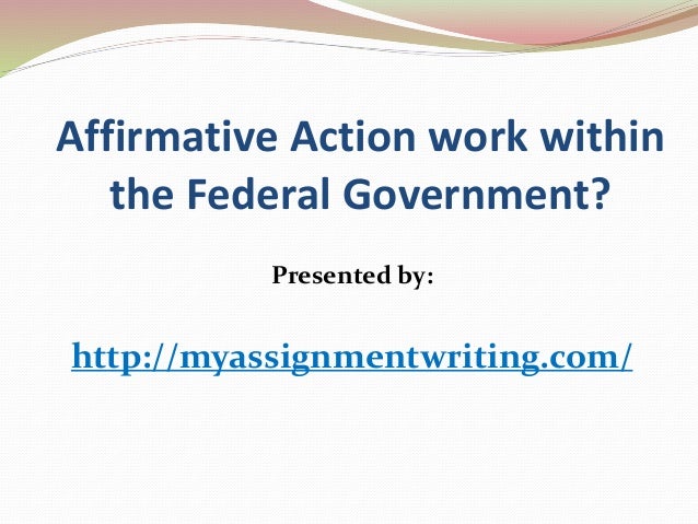 Affirmative action research paper