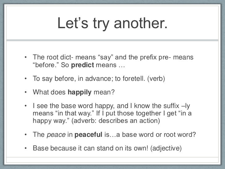 Affixes
