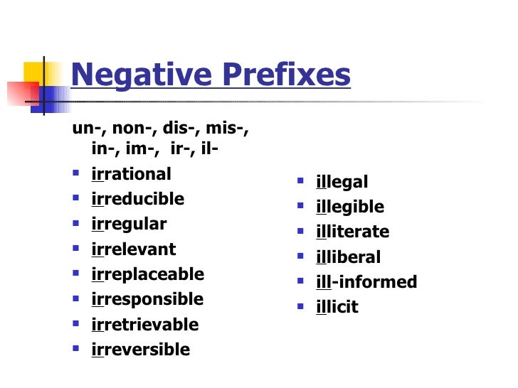 Affixes