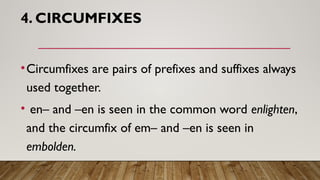 Affixes are words attached to a root word | PPTX