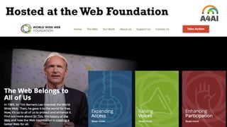 Hosted at theWeb Foundation
 