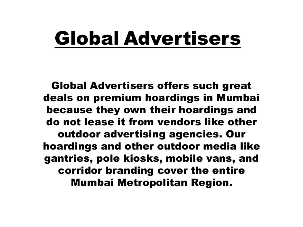 Affordable Advertising Agencies In India Global Advertisers