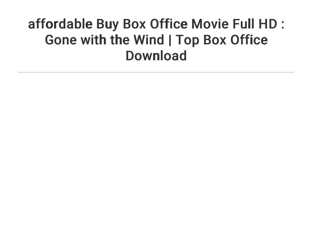 affordable Buy Box Office Movie Full HD Gone with the