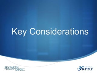 Key Considerations

 
