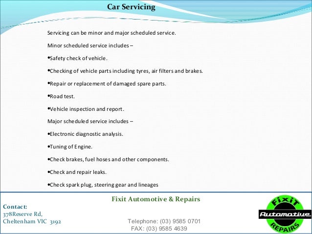 Affordable Car Repairs Cheltenham Fixit Automotive