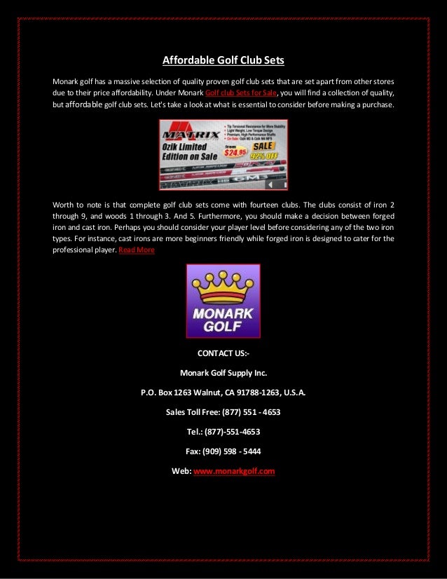 golf club sets for sale