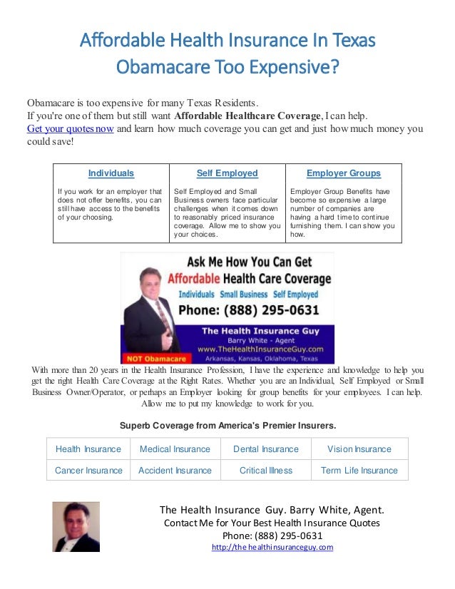 The Health Insurance Guy Texas Insurance Quotes