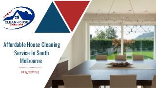 Affordable House Cleaning
Service In South
Melbourne
bit.ly/2XzY07q
 