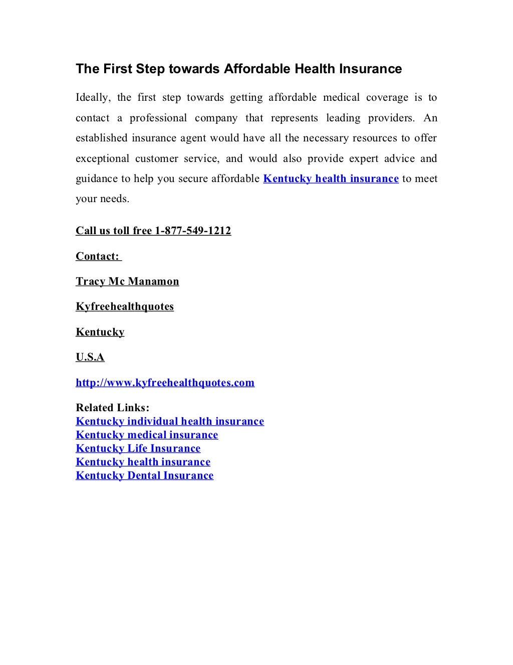 Affordable kentucky health insurance, kentucky health insurance plans