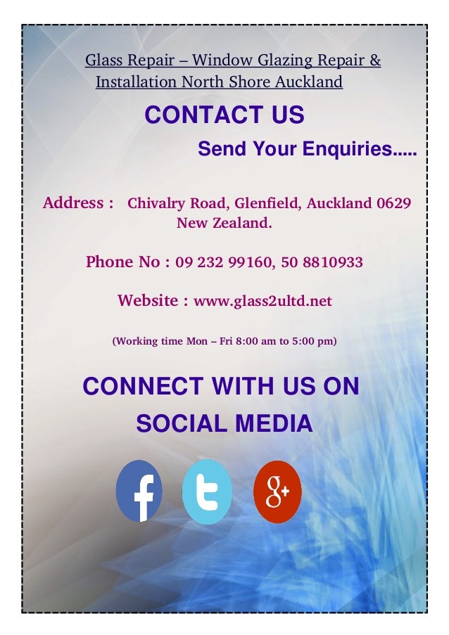 Affordable price with top quality service of glass repair auckland