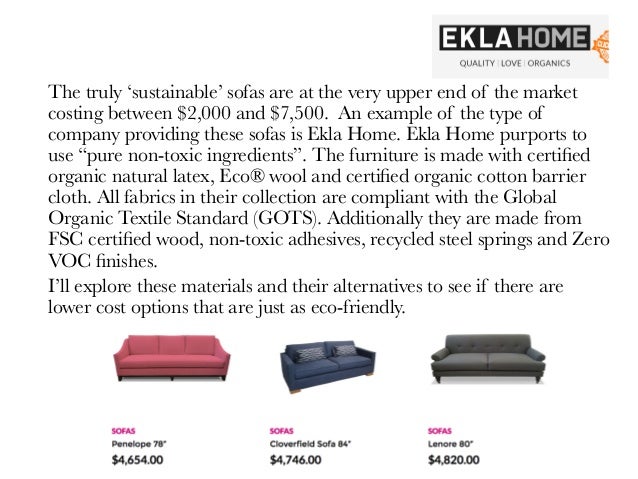 An affordable sustainable sofa?