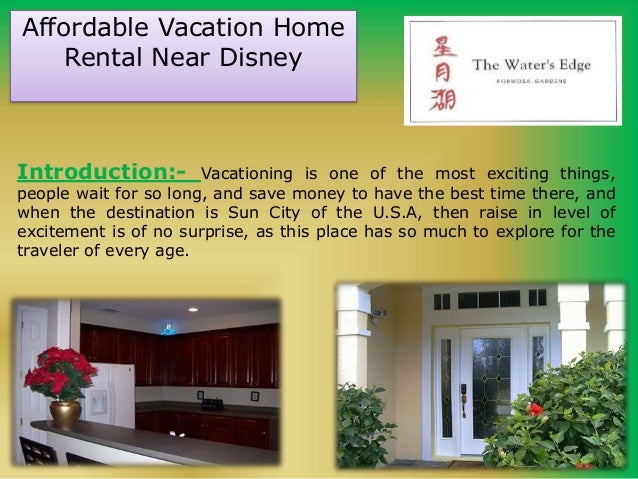 Affordable Vacation Home Rental Near Disney