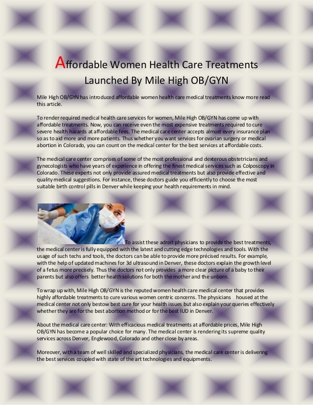 Inner City Health Center Medical Care