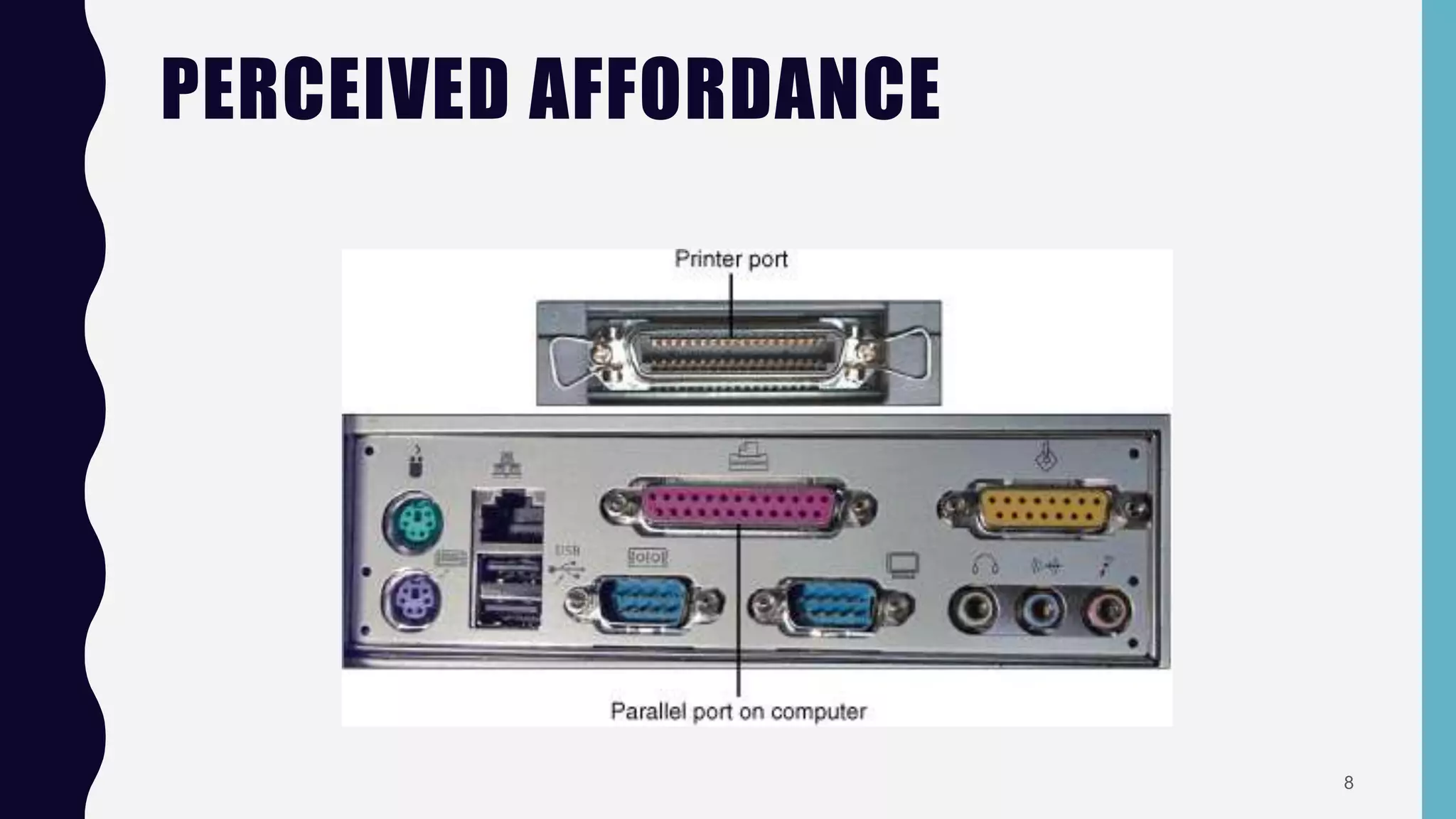 PERCEIVED AFFORDANCE
8
 