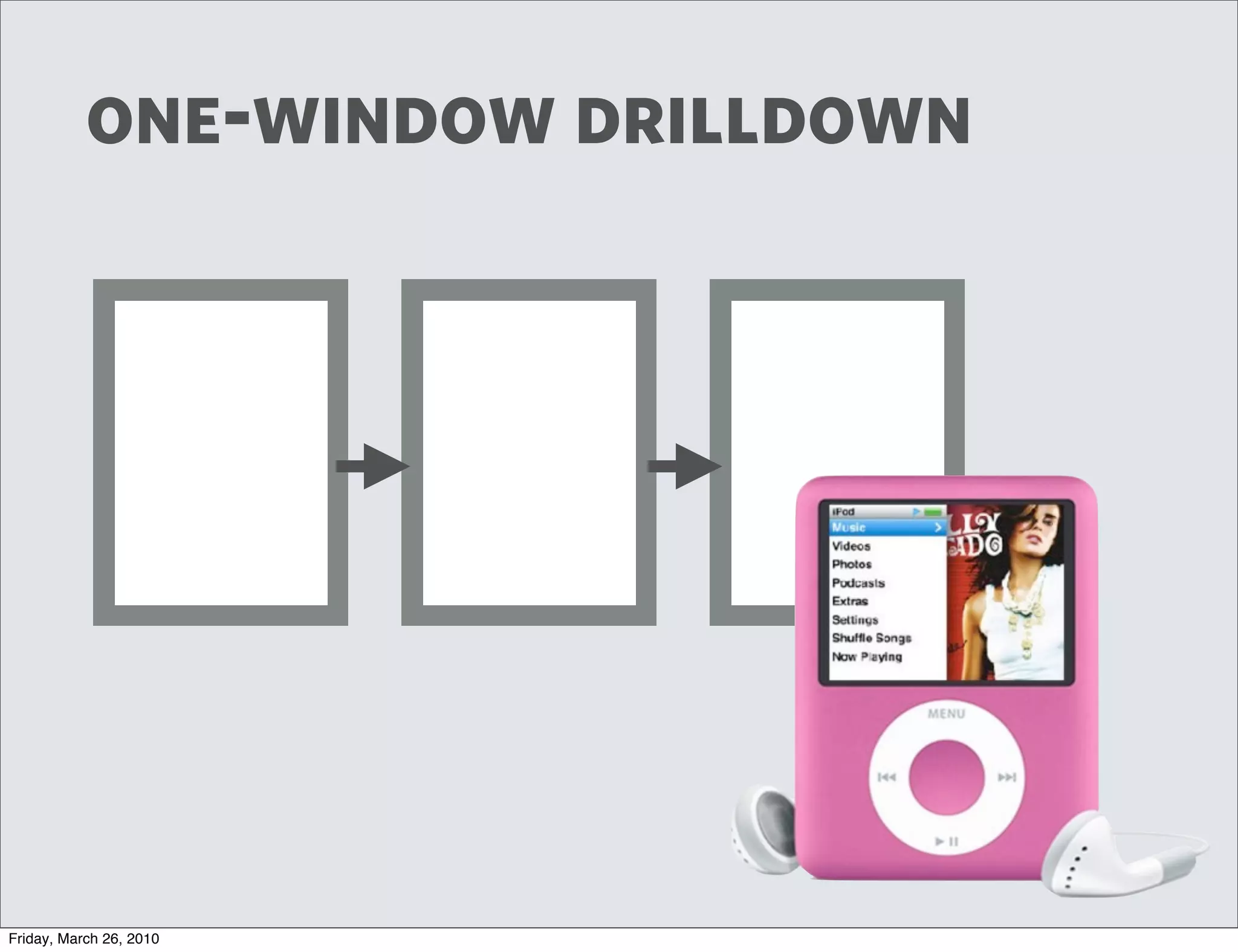 one-window drilldown




Friday, March 26, 2010
 