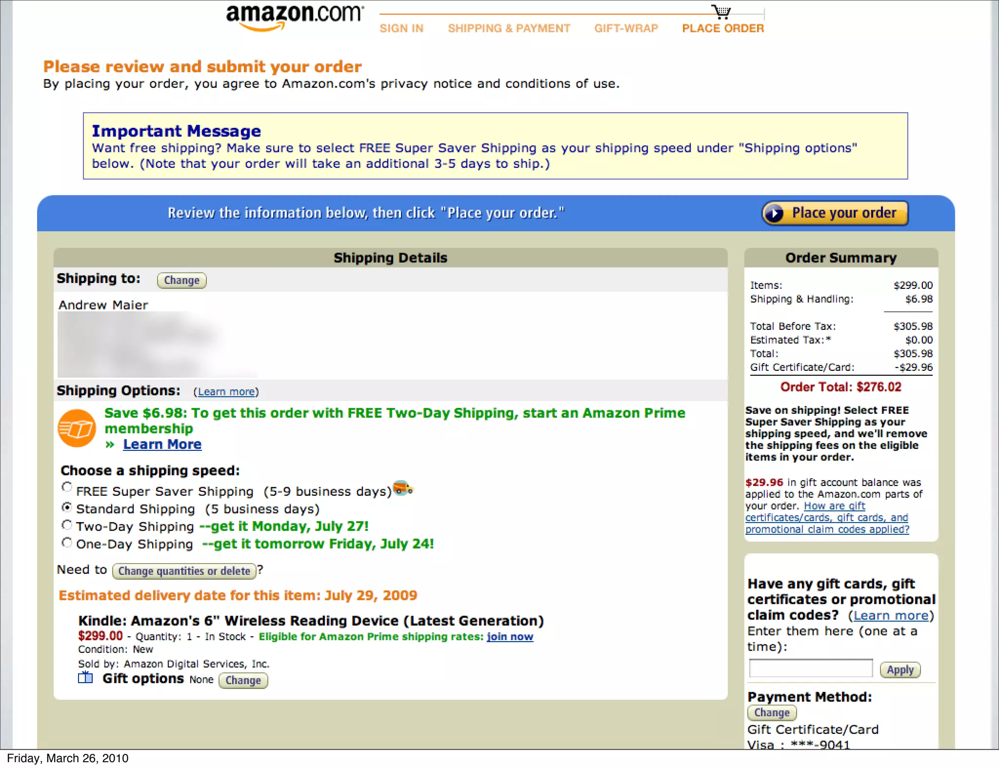 Aﬀordances
Friday, March 26, 2010
 