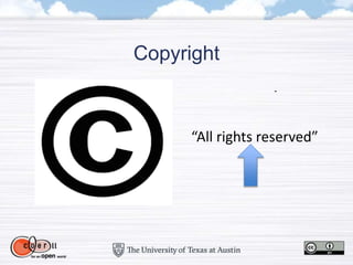 Copyright
“All rights reserved”
 
