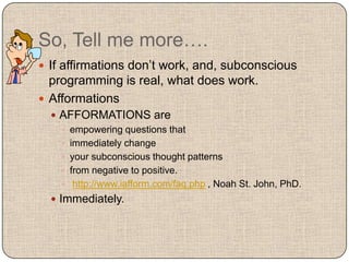 Afformations | PPTX
