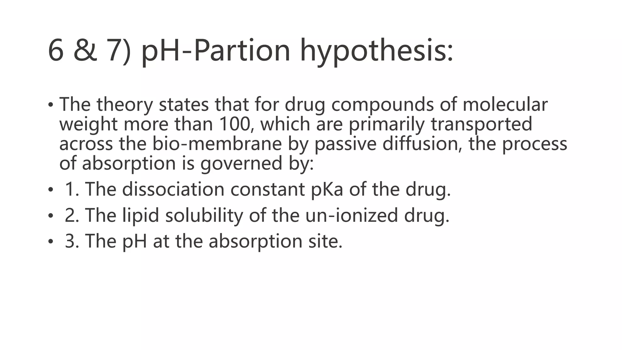 PHYSICOCHEMICAL FACTORS AFFECTING DRUG ABSORPTION | PPTX