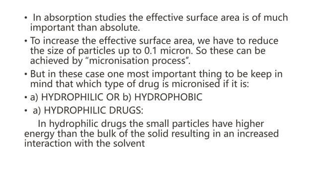 PHYSICOCHEMICAL FACTORS AFFECTING DRUG ABSORPTION | PPTX ...