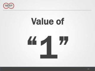 Value of“1”<br />49<br />