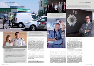 22 l GACETA SECURITAS GACETA SECURITAS l 23
SOLUCIONES DE SEGURIDAD nn SOLUCIONES DE SEGURIDAD
prana de las incidencias, “por eso la combinación
de los sistemas adecuados junto con una buena
supervisión de los mismos es fundamental”. En
este sentido, Briones destaca las bondades de
la vídeo verificación de alarmas para poder tomar
decisiones “instantáneamente”. La propia calidad
de las grabaciones de las cámaras de seguridad,
“que deben estar bien colocadas, con las ópticas
adecuadas y limpias y la suficiente luminosidad”,
es fundamental en etapas posteriores, ya sea para
reclamar ante las compañías de seguros o como
apoyo a las investigaciones policiales.
“A la hora de instalar y mantener este tipo de
sistemas para nosotros es importante el asesora-
miento de los expertos, como es el caso de Secu-
ritas. Son ellos los que deben aconsejarnos sobre
los sistemas existentes en el mercado y nosotros
trataremos de tomar nuestra decisión en conso-
nancia con esa información, pero necesitamos el
asesoramiento de una empresa bien formada y
actualizada en sus conocimientos en sistemas de
seguridad”, enfatiza.
Prevención es inversión
ElleitmotivdelaseguridadenBPsepuederesumir
en el término prevención, una palabra a la que Pe-
dro Briones recurre con frecuencia para describir
la estrategia de su departamento a la hora de pro-
teger una de las principales empresas energéticas
del país, con 640 Estaciones de Servicio y 900
empleados. Esa cultura de la prevención se apoya
sobre dos pilares fundamentales. Por un lado, los
propios sistemas de seguridad y, por otro, la forma-
cióndelosempleados,quedebenseguirunadirec-
tricesmuyconcretasantelasdiferentesincidencias
de seguridad que puedan surgir. “El mayor de los
riesgos que tenemos que atender en una Estación
de Servicio tiene que ver con la seguridad de las
personas. BP trata siempre de mantener a salvo a
sus empleados, clientes y contratistas, por lo tanto
cualquier daño que puedan sufrir ellos para noso-
tros supone el mayor de los riesgos”.
“La seguridad siempre es una inversión”, cons-
tata. “Toda prevención es inversión, no podemos
considerar que la seguridad es un gasto si lo que
hacemos es prevenir porque mediante la disua-
sión evitamos costes añadidos” a una compañía
cuyo carácter multinacional proporciona “una red
conocimiento compartido que es uno de nuestros
valores fundamentales”.
Una de las principales labores de su departamen-
to es “tratar de equilibrar las medidas de seguridad
con los riesgos reales de cada estación”, lo cual se
engloba dentro de una política de análisis de ries-
gos delictivos que se lleva a cabo anualmente y que
consiste en identificar qué sistemas de seguridad
tiene la estación de servicio y cuál es su nivel de
mantenimiento y compararlo con las estadísticas
delictivas locales y nacionales acerca del número
de robos, fugados, moneda falsa contabilizada, etc.
“Al final se hace una valoración numérica para ver
las tendencias y sacar una ratio de valoración de-
lictiva. Todas aquellas que sobrepasan un límite re-
cibenunaatenciónespecializadaconinspecciones
físicas para valorar los puntos de mejora”.  n
De izquierda a derecha, Roberto Merino y Rubén
Almandós, Gestor de Clientes y Gerente, respectivamente,
encargados del servicio en BP; Maribel Fresnadillo,
Inspectora; Pedro Briones, Director de Seguridad y
Patrimonio de BP; y Juan Manuel de Diego, Director de la
Zona Centro de Tecnología de Securitas.
En la imagen de la izquierda, Maribel Fresnadillo, que
coordina los sistemas y el equipo de vigilantes de las sedes de
oficinas de BP, junto con el vigilante José Antonio Torres.
A la derecha de estas líneas, el técnico Juan Pérez verifica
con el monitor de pruebas que el enfoque y el campo de visión
de la cámara sean óptimos.
Pedro Briones, Director de Seguridad y Patrimonio de BP Iberia, es responsable de la
seguridad de las instalaciones físicas y de la ciberseguridad de la compañía energética. Con una
larga trayectoria en seguridad en el más amplio sentido de la palabra - comenzó su carrera en el
ejército, donde alcanzó el grado de Suboficial Sargento Primero - es Licenciado en Criminología y
en la actualidad imparte clases en la UNED, en el Curso de Director de Seguridad.
Securitas se ocupa de la seguridad de las sedes principales de BP
en España y Portugal desde 1999. La empleada de Securitas
Maribel Fresnadillo es una figura clave en el Departamento
de Seguridad y Patrimonio de BP, donde realiza funciones
de coordinación. “Me acompaña en mi responsabilidad en el
ámbito de Iberia, coordinando tanto los sistemas de seguridad
como los esfuerzos de los vigilantes con una eficacia fantástica”,
enfatiza Pedro Briones. Además se ocupa también de mantener
actualizadas las brigadas de emergencia, colaborando en su
formación.
Briones alaba también la labor de los vigilantes de Securitas que
prestan servicio en BP. “Son personas muy preparadas, con una
gran capacidad y eficacia en el trabajo. Su labor de gestión de los
sistemas de seguridad es muy importante para nuestra compañía.
Además ofrecen el trato adecuado a nuestras visitas, imprimiendo
la sensación de seguridad necesaria”
Vigilancia presencial en oficinas
 