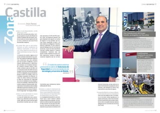 26 l GACETA SECURITAS GACETA SECURITAS l 27
venta de Soluciones, es que cada vez se
está incrementando la aceptación de las
mismas y que tenemos un futuro muy
importante en esta línea de negocio.
Entuáreadeinfluencia,¿enquesediferen-
ciaSecuritasdelrestodecompetidores?
Paramiendospalabrasclave,laconfian-
za y la cercanía, ambas logradas por un
equipoentrenadoysobretodoentusias-
tayporloquehemosdichoantes,deles-
fuerzo de la compañía teniendo abiertas
delegacionesencasitodaslasprovincias
(9 en total).  n
ZONAS SECURITAS n
Esta multinacional española, fabricante de
componentes de automoción, está presente en 25
países y cuenta con más de un centenar de plantas en
funcionamiento. El Grupo Securitas está implantando
sus Soluciones de Seguridad en su sede central y en
6 fábricas situadas en Burgos, una Solución de Mobile
en 2 plantas de Valencia y un servicio de auxiliares en
su planta de Martorell.
XPO Logistics, que cuenta con
una Solución de Seguridad
para su centro de Yunquera
de Henares (Guadalajara),
continúa realizando nuevos
contratos y ampliaciones de
vigilancia y Mobile en sus
diferentes plantas.
Securitas comienza a prestar servicio en el parque de
proveedores de Renault en Palencia, un contrato que
se suma a los ya existentes. Actualmente ofrecemos
servicios de seguridad en todas las factorías Renault de
España y Portugal, contrato que se cerró en Valladolid
en 2014.
Diez instalaciones del Grupo
Antolín, protegidas con Securitas
Continuamos
ampliando servicios
en XPO Logistics
Securitas, en todas las factorías Renault
n ZONAS SECURITAS
¿Cómo se está desarrollando el año
2015 en tu zona?
El año 2015 es el año del cambio. Cam-
bioporaparecerelpuntodeinflexiónen
nuestro resultado neto de cartera, cam-
bio por toda una nueva organización de
la zona, y cambio por una nueva forma
de entender el negocio.
¿Se puede decir que en este primer
semestre se están cumpliendo los
objetivos planteados al inicio del
año? ¿Que objetivos prioritarios os
habéis planteado de aquí a final de
año?
La evolución de nuestro negocio en el
primer semestre está siendo muy posi-
tiva. Nos habíamos planteado objetivos
muy ambiciosos para este semestre
que casi se están cumpliendo, y que lo
estarían definitivamente si determina-
dos contratos no se hubieran demora-
do. Estamos cerrando ventas y reno-
vando contratos cada uno de ellos con
unnivelaproximadodelmillóndeeuros
anuales, como son los de las azucareras
ACOR en Valladolid, el grupo Antolín en
Burgos, la AEAT en Castilla y León o el
Complejo Hospitalario de Albacete. En
todas las ventas estamos priorizando
la oferta de Soluciones de Seguridad
así como la instalación de tecnología y
el servicio de Mobile. Hasta final de año
nuestrosobjetivosfundamentales,ade-
másdedarcontinuidadatodoeltrabajo
realizado en el primer semestre, son se-
guir apostando por la venta en Solucio-
nes de Seguridad, Tecnología y Mobile.
¿Cómo se está ejecutando el nuevo
modelo Securitas en tu zona?
La zona de Castilla tiene unas caracte-
rísticas muy diferentes del resto de las
zonas, dado que ocupa la tercera parte
del territorio nacional, pero por contra,
solo representa el 9,5% del PIB nacio-
nal. Estas circunstancias generan una
gran dispersión del negocio con nichos
de negocio no muy grandes, que mu-
chas veces cuestionan el tener o no
tener abierta una delegación. Nosotros
estamos realizando un gran esfuerzo,
abriendo delegaciones en casi todas las
provincias, lo que nos está suponiendo
una gran ventaja respecto a nuestros
competidores. Asimismo esto nos
ayuda a poder implantar el nuevo mo-
delo organizativo, aunque en algunas
ocasiones tengamos que ser un poco
innovadores para mantenernos dentro
la filosofía del mismo.
Teniendo en cuenta la importancia de
lasSolucionesdeSeguridaddecarael
futuro,¿queaceptaciónestántenien-
do las Soluciones de Seguridad entre
losclientesdetuzonayporqué?.
La complejidad del producto y servicio,
hacen que a veces nuestros clientes
tenganresistenciasaaceptarlo. Noobs-
tante,laconfianzaquehemosgenerado
en ellos durante muchos años de traba-
jojuntos,hacequesefacilitelaventa.La
experiencia que estamos teniendo en la
Zona
Entodaslasventasestamos
priorizandolaofertadeSolucionesde
Seguridadasícomolainstalaciónde
tecnologíayelserviciodeMobile.
Jesús Navas
Castilla
[Entrevista Jesús Navas]
Director de la Zona de Castilla
 