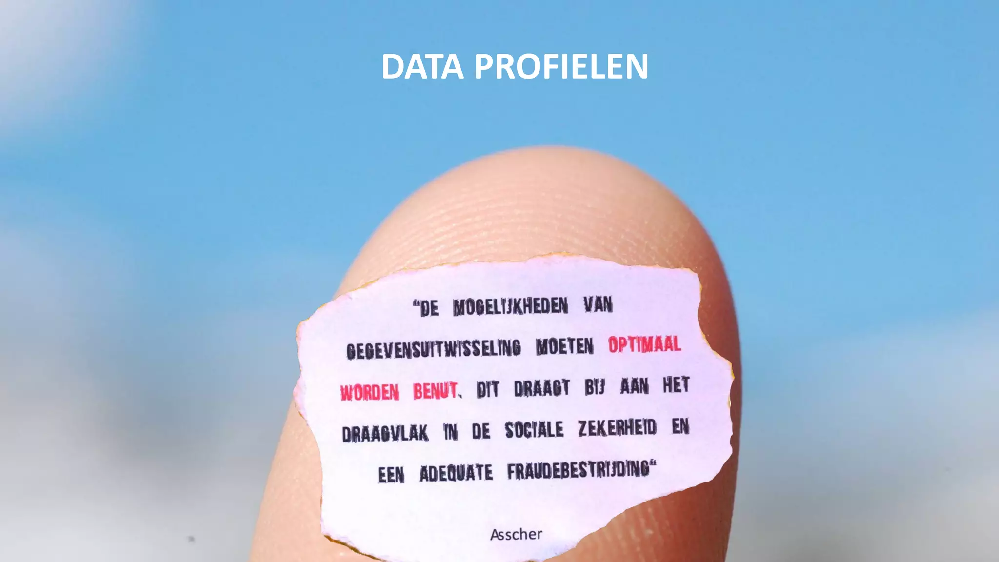 DATA PROFIELEN
 