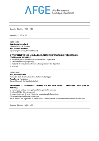 I PROGRAMMI DI COMPLIANCE ANTITRUST | PDF