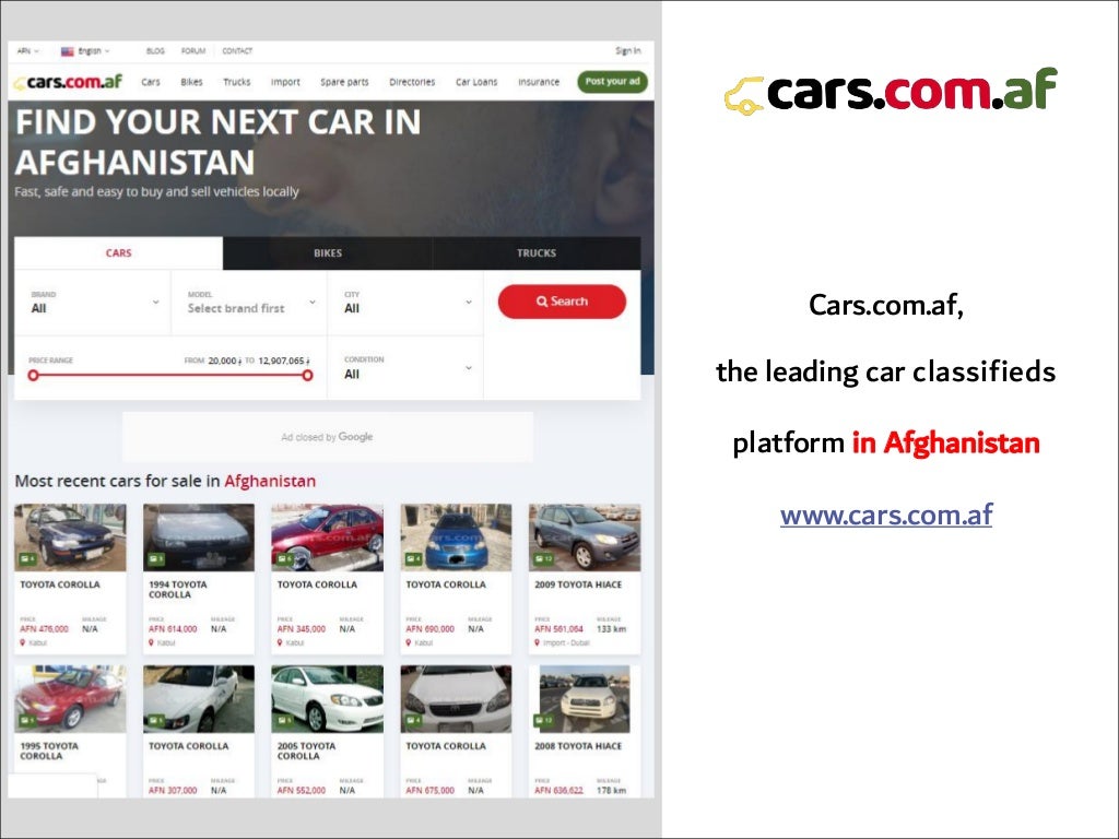 Buy Cars in Afghanistan with