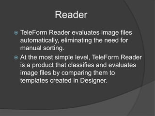 Teleform Template Afghanistan census data processing.ppt