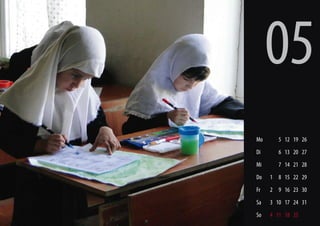 05
Mo
Di

6 13 20 27

Mi

7 14 21 28

Do

1 8 15 22 29

Fr

2 9 16 23 30

Sa
Grundschule Gulbahar

5 12 19 26

3 10 17 24 31

So

4 11 18 25

 