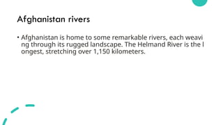 Afghanistan rivers and its conditions in asia | PPTX