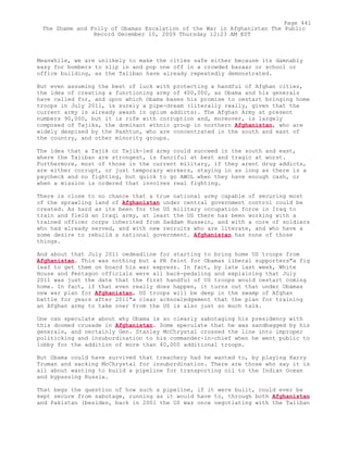 Attack on Afghanistan Formalised before 9/11: was Key to Unlock Route to Gas and Oil from Central Asian Republics.