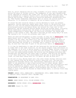 Attack on Afghanistan Formalised before 9/11: was Key to Unlock Route to Gas and Oil from Central Asian Republics.