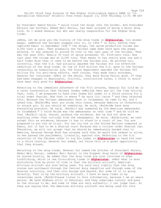 Attack on Afghanistan Formalised before 9/11: was Key to Unlock Route to Gas and Oil from Central Asian Republics.