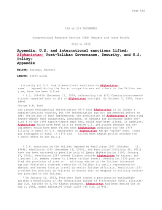 Attack on Afghanistan Formalised before 9/11: was Key to Unlock Route to Gas and Oil from Central Asian Republics.