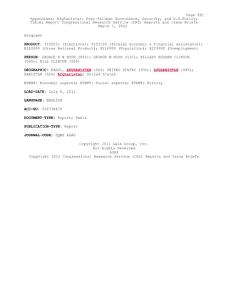 Attack on Afghanistan Formalised before 9/11: was Key to Unlock Route to Gas and Oil from Central Asian Republics.