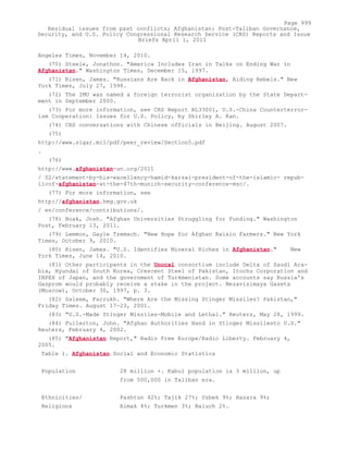 Attack on Afghanistan Formalised before 9/11: was Key to Unlock Route to Gas and Oil from Central Asian Republics.