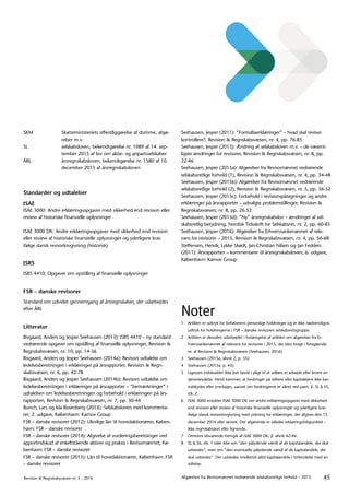 45Revision & Regnskabsvæsen nr. 5 · 2016 Afgørelser fra Revisornævnet vedrørende selskabsretlige forhold – 2015
SKM Skatte...