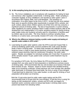 FAQ: Lead sampling in Army Family Housing Units | DOCX