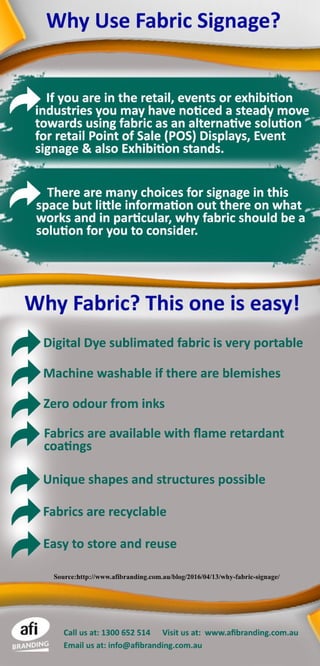Why Use Fabric Signage?